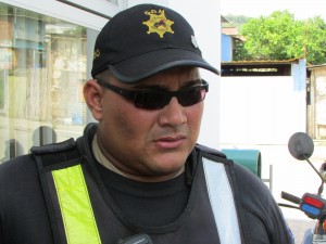 Cabo José Solórzano, integrante del Grupo de Operaciones Motorizadas