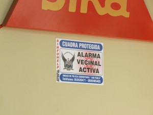 Sticker de Alarma Vecinal Activa